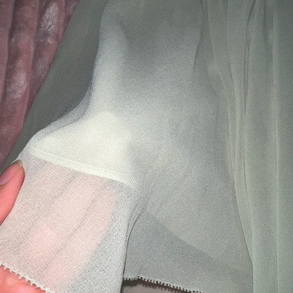 Wilfred Twirl Pleated Skirt in Light Green and Size XS - Picture 3 of 5